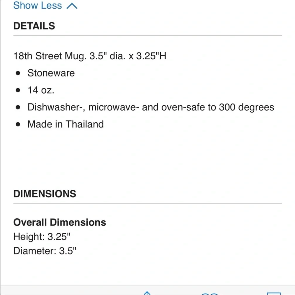 2 x Crate&barrel 18th street mugs